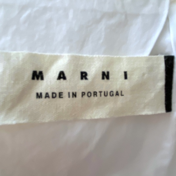 Marni White Cotton Dress – Clean Lines & Effortless Cool